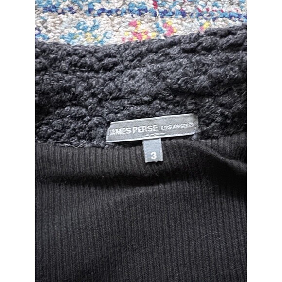 James Perse Los Angeles Sherpa Collar Double Breasted Jacket Size 3 - Picture 5 of 12